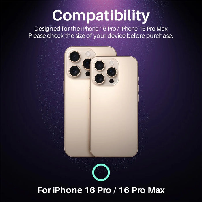 NORTHJO For iPhone 16 Pro / 16 Pro Max Camera Lens Protector Glitter Bling Circles Tempered Glass HD Clear 3D Full Coverage - Pink - 2