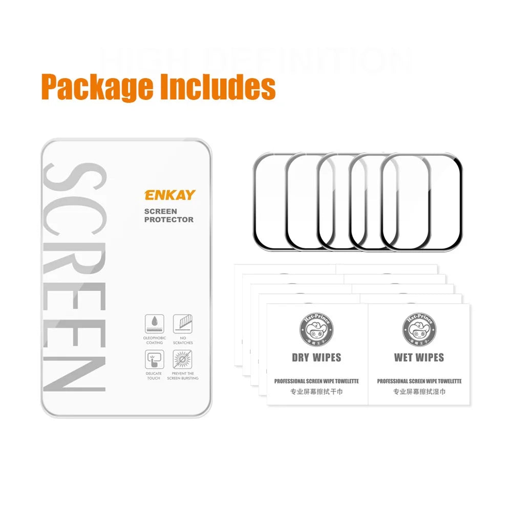 ENKAY HAT PRINCE 5Pcs / Set Screen Protector for Apple Watch Ultra 3 / Ultra 2 / Ultra 49mm 3D Curved PC + PMMA Ultra Clear Film - 6