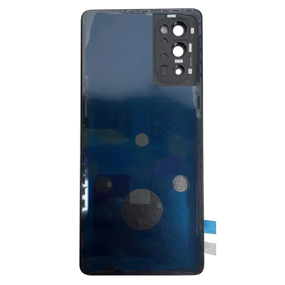 For Oppo Reno4 Pro 5G Back Battery Housing Cover with Camera Ring Lens Cover Spare Part - Black - 3