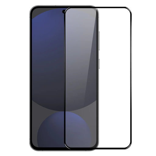 NORTHJO A++ For Samsung Galaxy S25+ Screen Protector Silk Printing High Aluminum-silicon Glass Film Support Fingerprint Unlock - Black - 1
