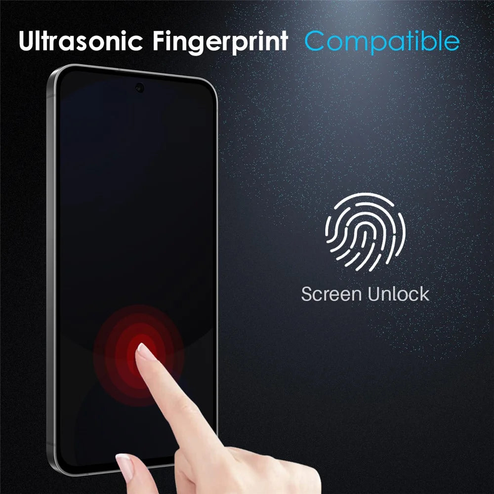 NORTHJO A++ For Samsung Galaxy S25+ Anti-Spy Tempered Glass Screen Protector 2.5D 0.15mm Support Fingerprint Unlock - 4