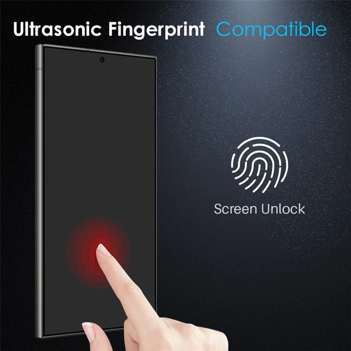 NORTHJO A++ For Samsung Galaxy S25 Ultra Anti-Spy Tempered Glass Screen Protector 2.5D 0.15mm Support Fingerprint Unlock - 4