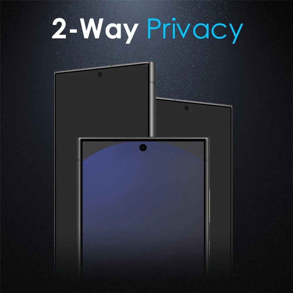 NORTHJO A++ For Samsung Galaxy S25 Ultra Anti-Spy Tempered Glass Screen Protector 2.5D 0.15mm Support Fingerprint Unlock - 5