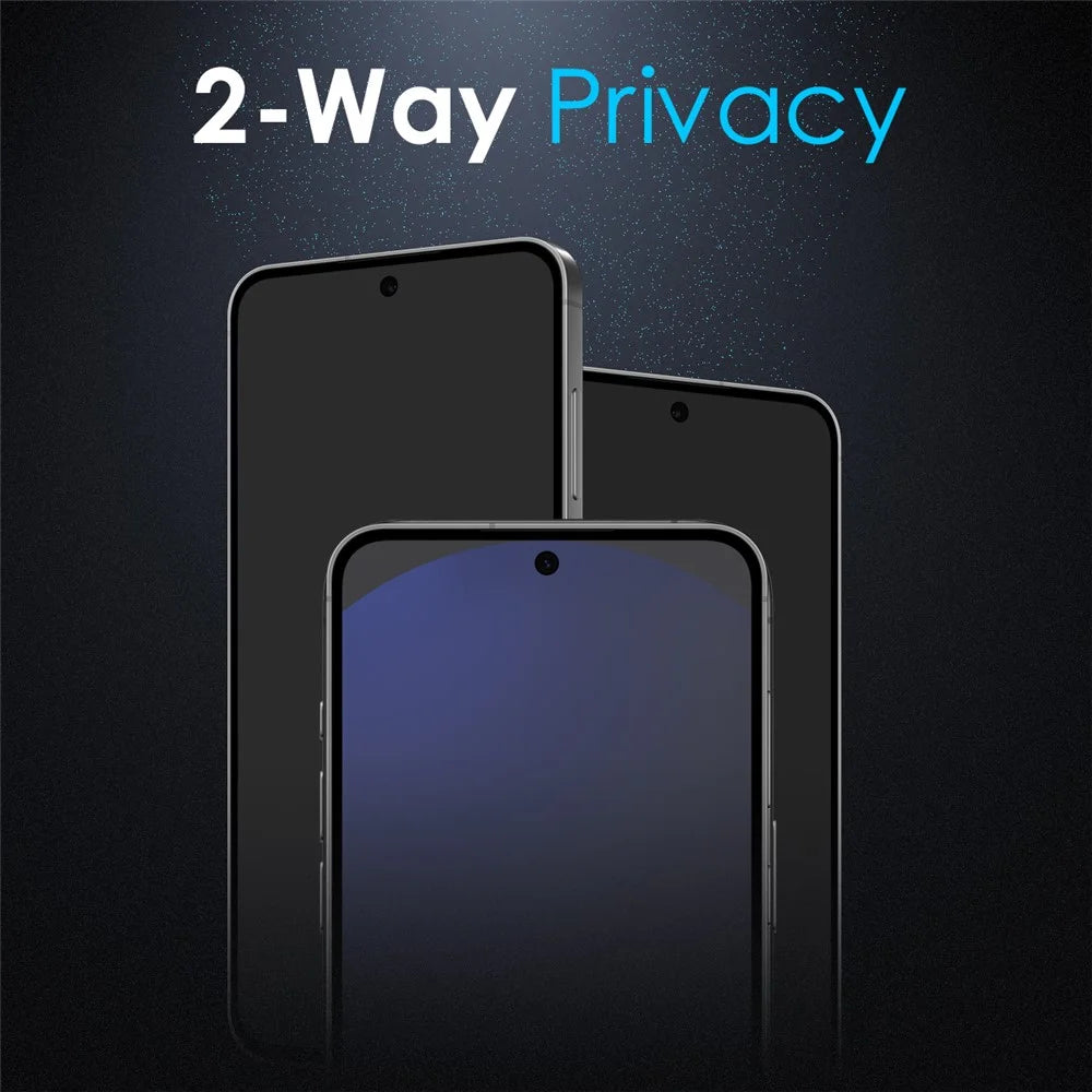 NORTHJO A++ For Samsung Galaxy S25 Anti-Spy Tempered Glass Screen Protector 2.5D 0.15mm Support Fingerprint Unlock - 5