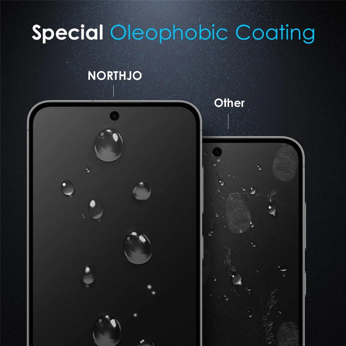 NORTHJO A++ For Samsung Galaxy S25 Anti-Spy Tempered Glass Screen Protector 2.5D 0.15mm Support Fingerprint Unlock - 6