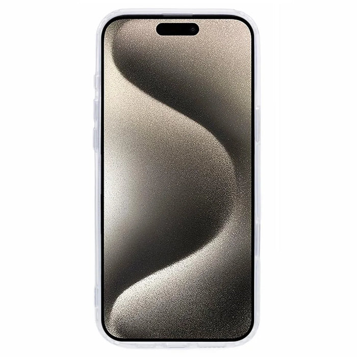 For iPhone 15 Pro Max Case TPU+Acrylic Phone Cover with Clear Lens Film - 5