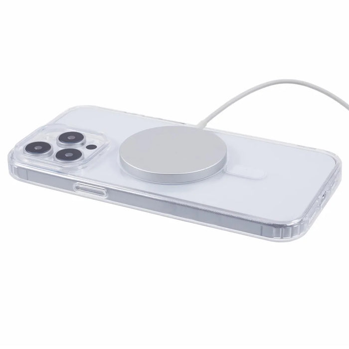 For iPhone 15 Pro Max Case TPU+Acrylic Phone Cover with Clear Lens Film - 6