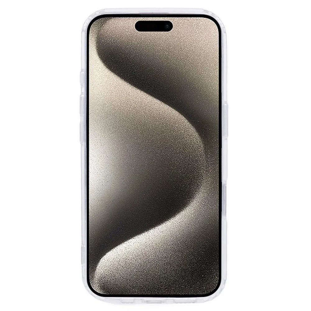 For iPhone 16 Case TPU+Acrylic Phone Cover with Clear Lens Film - 5
