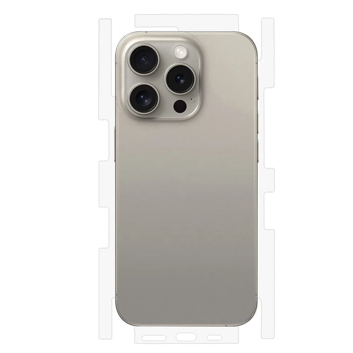 For iPhone 15 Pro Back Screen Protector Soft TPU Ultra Clear Cell Phone Back Cover Film - 1