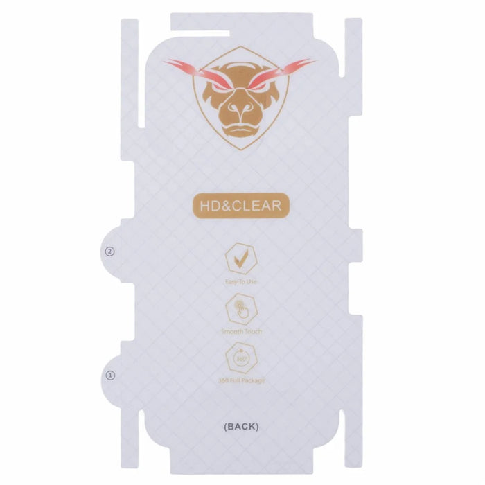 For iPhone 15 Pro Back Screen Protector Soft TPU Ultra Clear Cell Phone Back Cover Film - 2