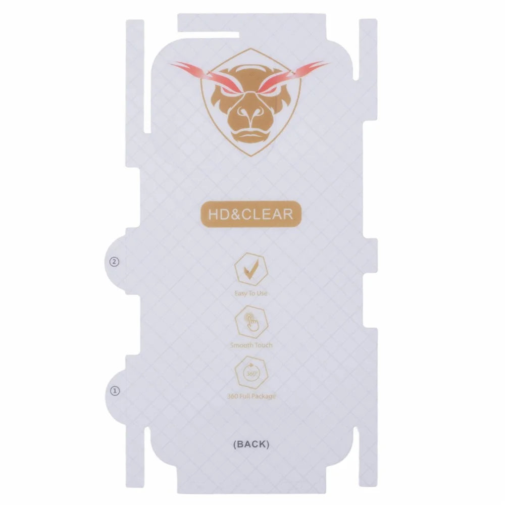 For iPhone 15 Pro Max Back Screen Protector Soft TPU Ultra Clear Cell Phone Back Cover Film - 2