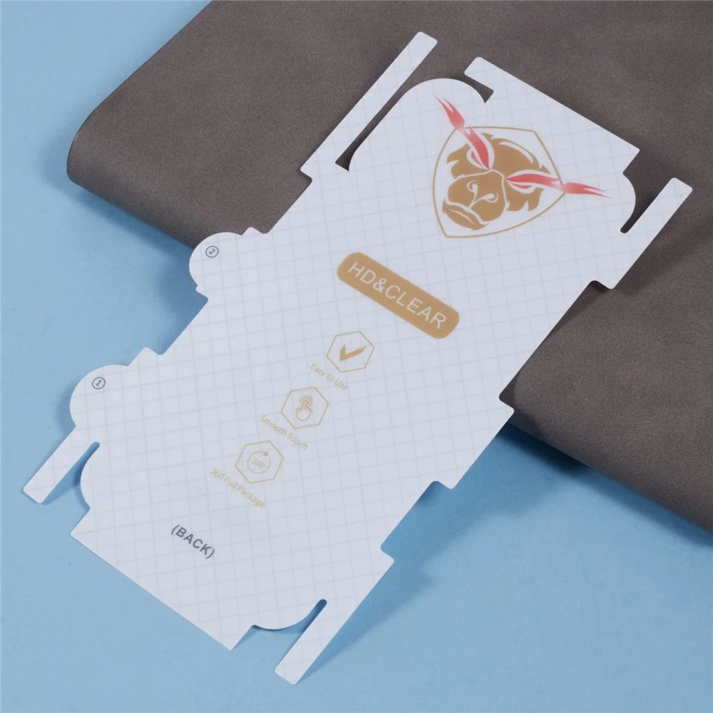 For iPhone 16 Plus Back Screen Protector Soft TPU Ultra Clear Cell Phone Back Cover Film - 3