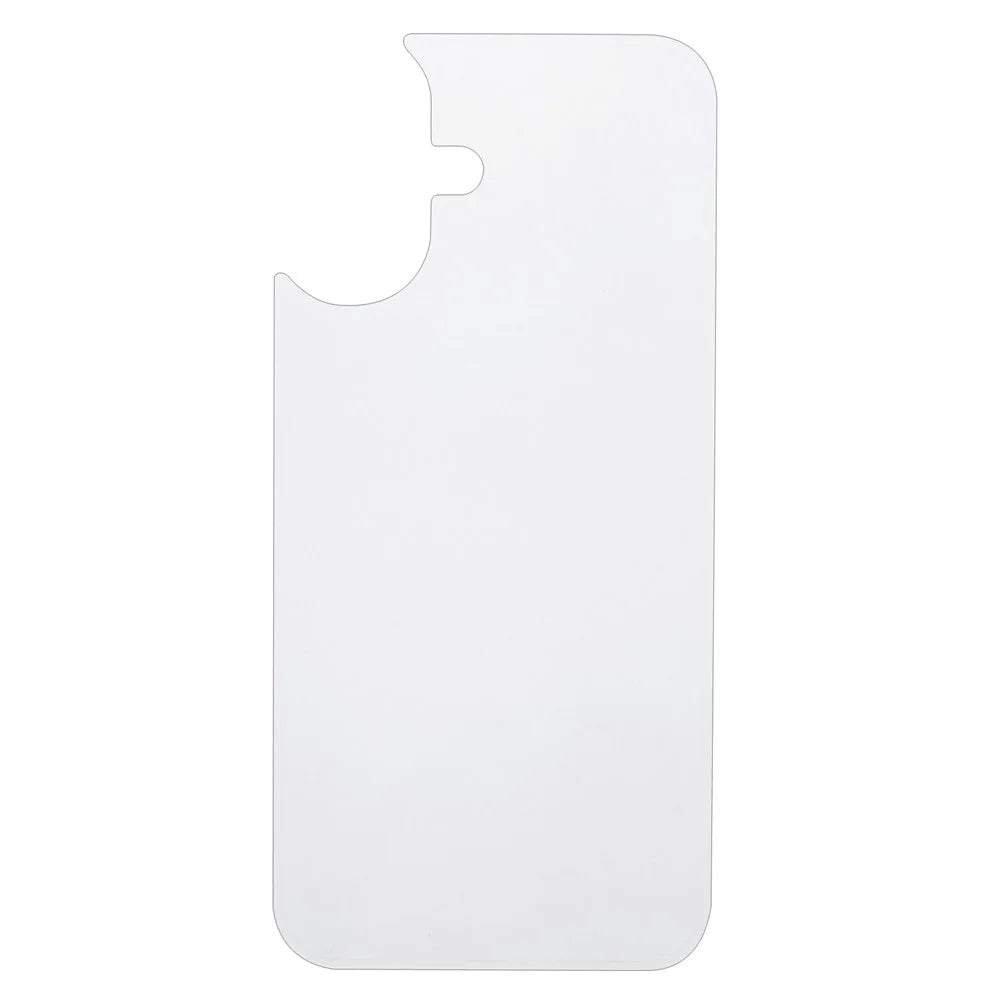 For iPhone 16 Back Screen Protector Straight Edge Tempered Glass Back Cover Film - 2