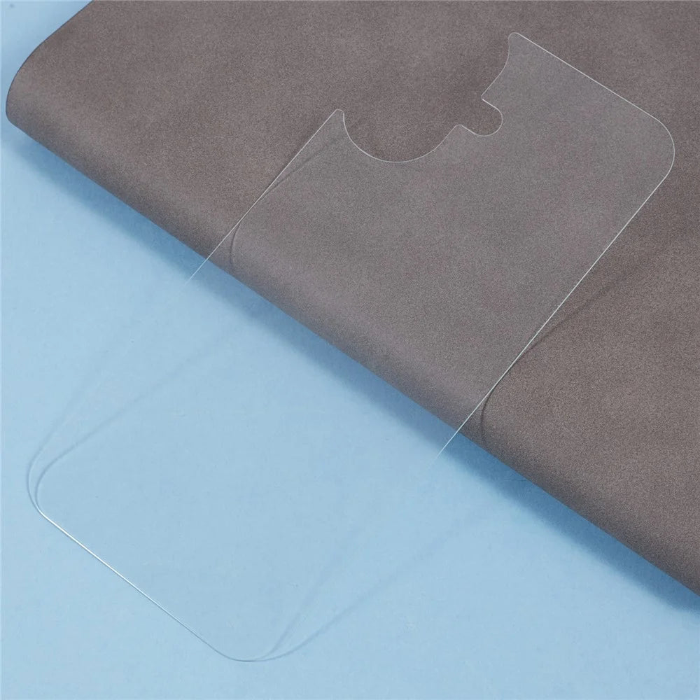 For iPhone 16 Back Screen Protector Straight Edge Tempered Glass Back Cover Film - 3