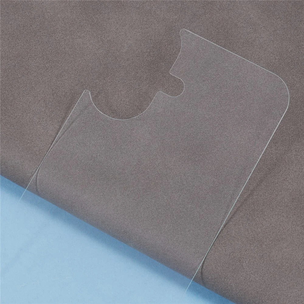 For iPhone 16 Back Screen Protector Straight Edge Tempered Glass Back Cover Film - 4