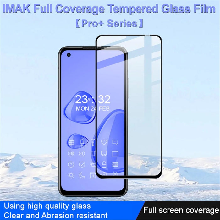 IMAK Pro+ Series for Asus Zenfone 9 5G Tempered Glass Full Glue Film HD Clear Explosion-proof Full Screen Protector - 4