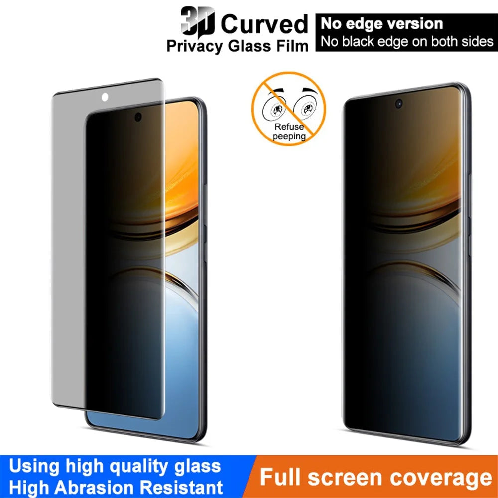 IMAK For vivo Y300 Pro 5G Anti-Spy Tempered Glass Screen Protector (No Edge Version) - 4