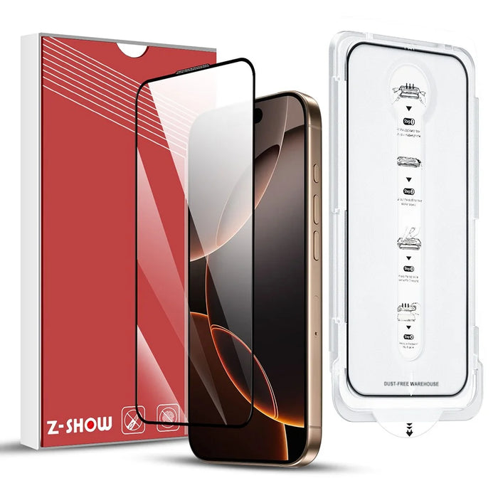 For iPhone 14 Tempered Glass Ultra Clear Screen Protector with Dust-Proof Net - 1
