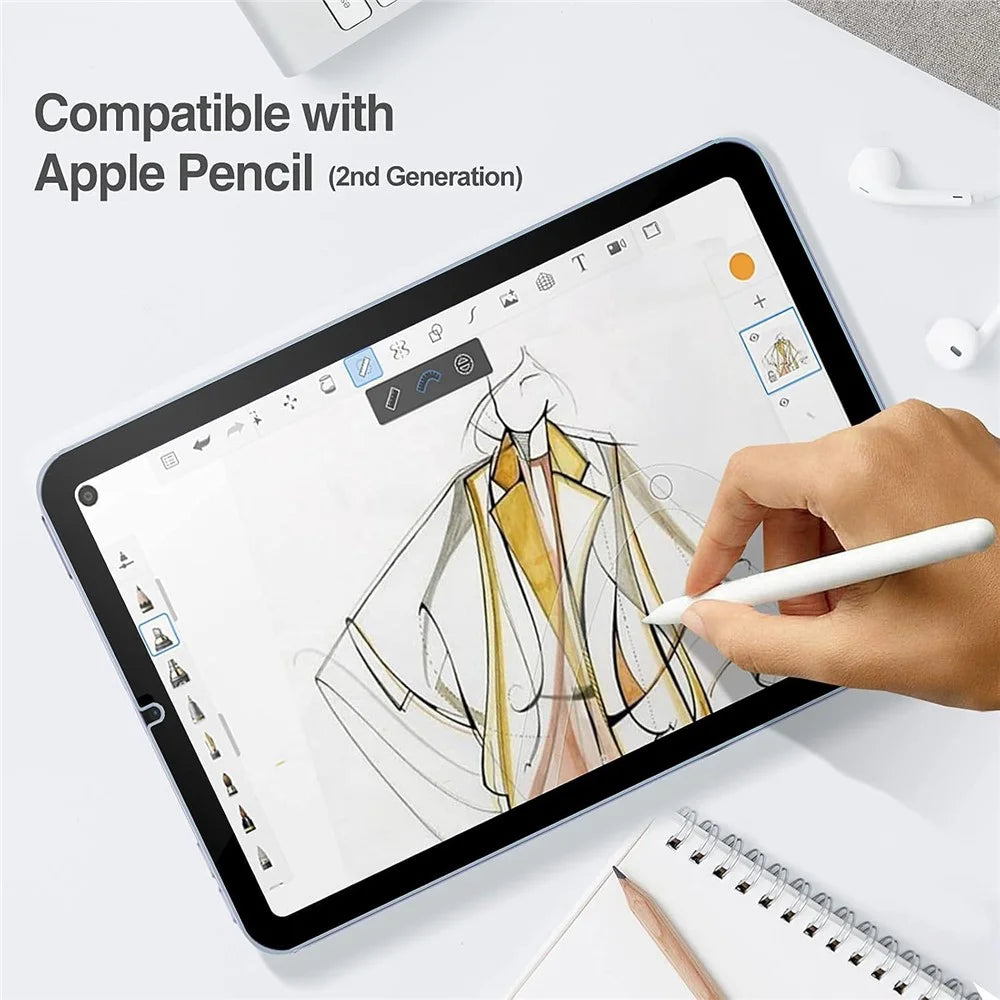 2Pcs For iPad mini (2024) Tempered Glass Film 2.5D Arc Edge Clear Screen Protector - 4