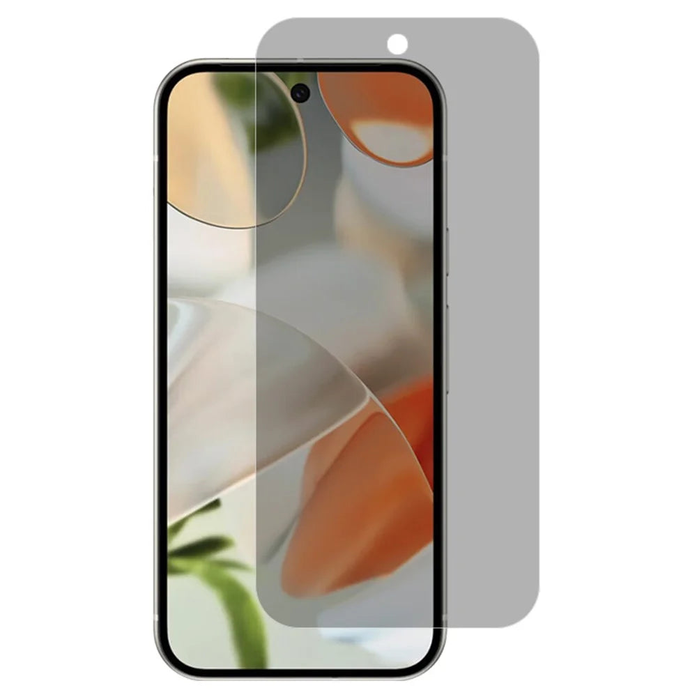 RURIHAI For Google Pixel 9 Anti-Spy AGC Glass Screen Protector (Phone Case Version) (Fingerprint Unlock) - 1