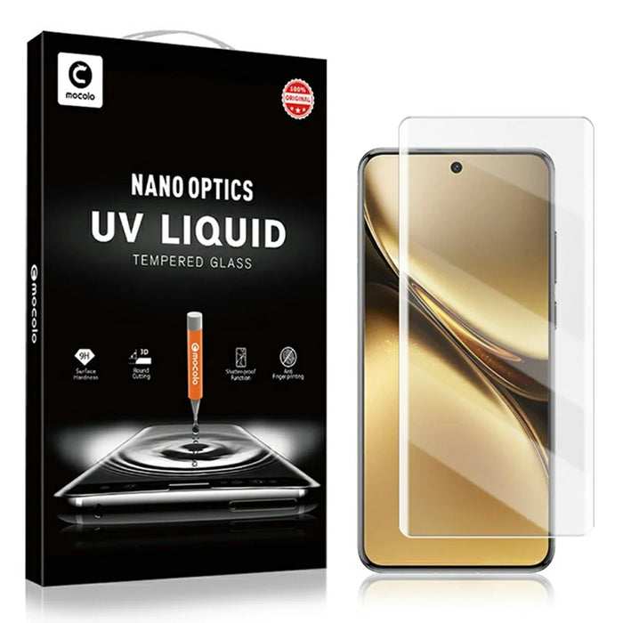 MOCOLO For vivo X200 5G Screen Protector Tempered Glass UV Liquid Film 3D Curved Full Coverage - 6