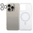 For iPhone 15 Plus Case Compatible with MagSafe TPU+Acrylic Clear Phone Cover with Camera Lens Film - 1