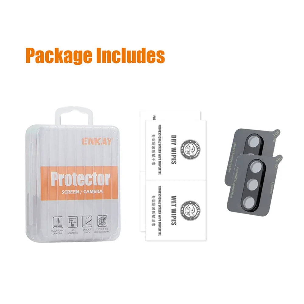 ENKAY HAT PRINCE For Samsung Galaxy S25 2Pcs Camera Lens Protector  Integrated Tempered Glass Lens Film - Black - 7