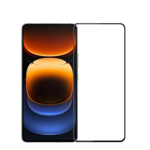 PINWUYO For vivo iQOO 12 5G Tempered Glass Film  Explosion-proof 9H 3D Full Screen Protector - Black - 1