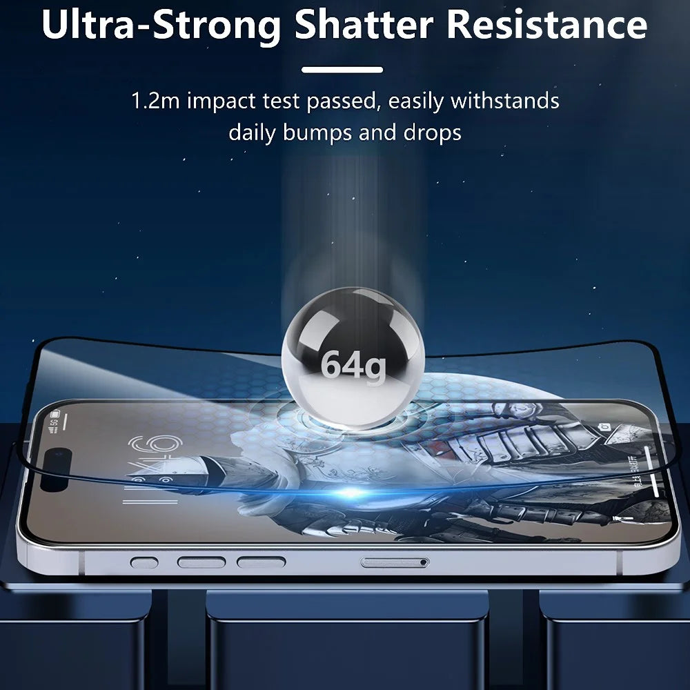 JOYROOM JR-MLG0277 For iPhone 16 Pro 2.5D Full Screen Protector High Aluminium-Silicon Glass Film - 5