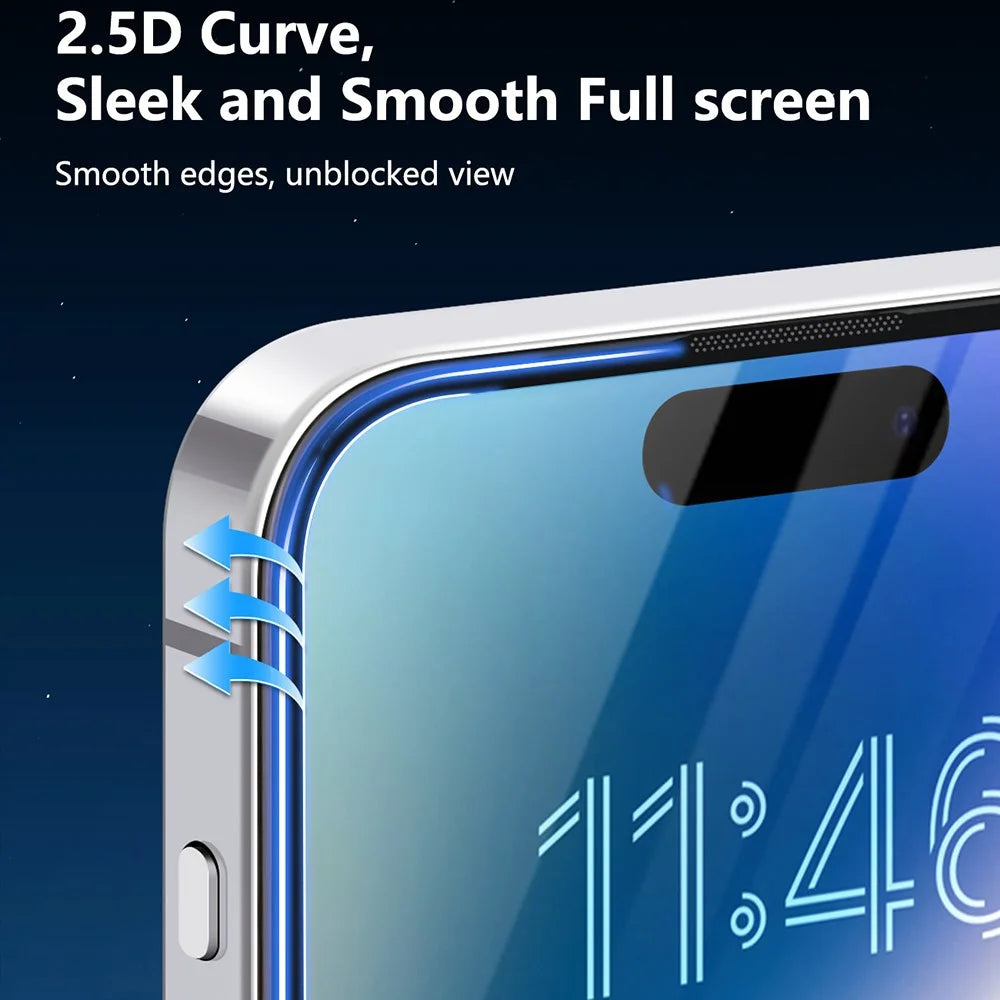 JOYROOM JR-MLG0277 For iPhone 16 Pro 2.5D Full Screen Protector High Aluminium-Silicon Glass Film - 6