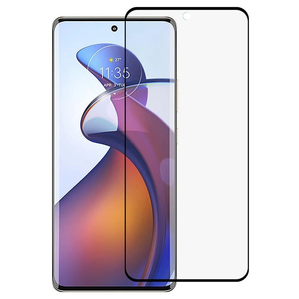For Motorola Edge 30 Fusion 5G 3D Curved Full Covering Screen Protector, Side Glue Tempered Glass Protective Film - 1