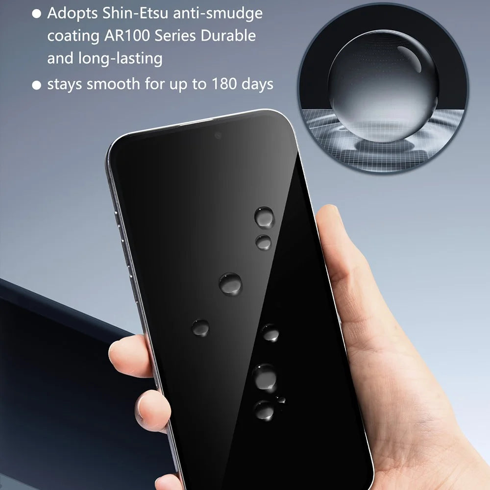JOYROOM JR-MLG0283 For iPhone 16 Pro Max Anti-Spy Screen Protector 2.5D High Aluminium-Silicon Glass Film - 3