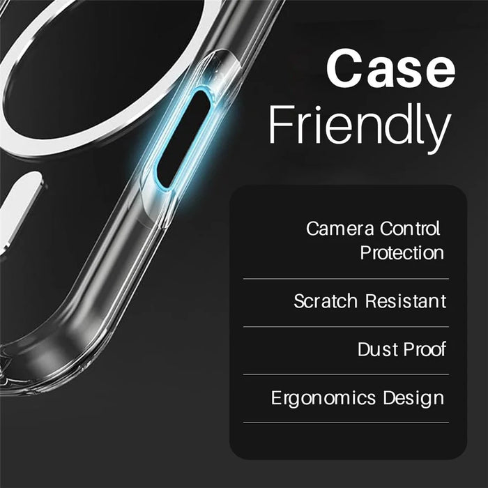 NORTHJO For iPhone 16 / 16 Plus / 16 Pro / 16 Pro Max Camera Control Button Cover Protector Metal Frame with Capacitor Chip - White+Gold - 6