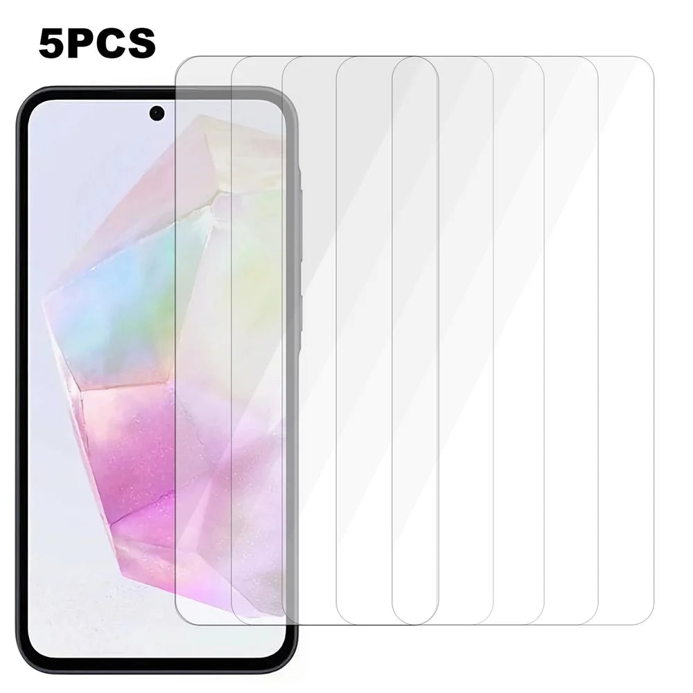5Pcs For Samsung Galaxy A36 5G / A56 5G Screen Protector 0.3mm 2.5D Tempered Glass Clear Film - 1