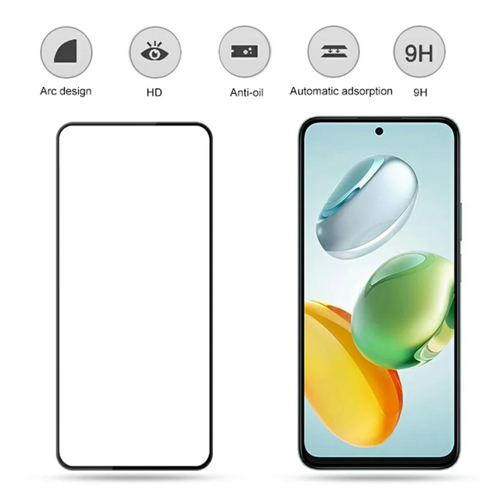 MOCOLO For Honor 200 Smart 5G Screen Protector Anti-Shatter Silk Printing Tempered Glass Film - Black - 2