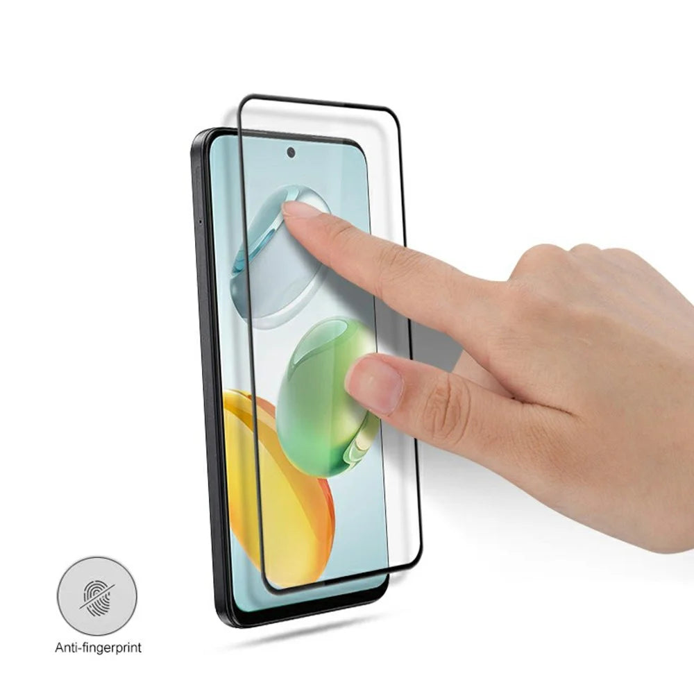 MOCOLO For Honor 200 Smart 5G Screen Protector Anti-Shatter Silk Printing Tempered Glass Film - Black - 4