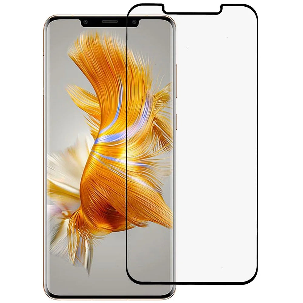 For Huawei Mate 50 Pro 4G / Mate 50 RS Porsche Design 4G Ultra Clear 3D Curved Screen Protector, Full Covering Side Glue Tempered Glass Protective Film - 1