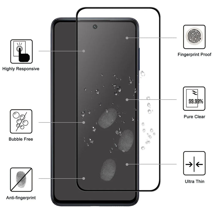 For Samsung Galaxy S25+ AGC Tempered Glass with Black Edge Full Glue Full Coverage Screen Protector - 2