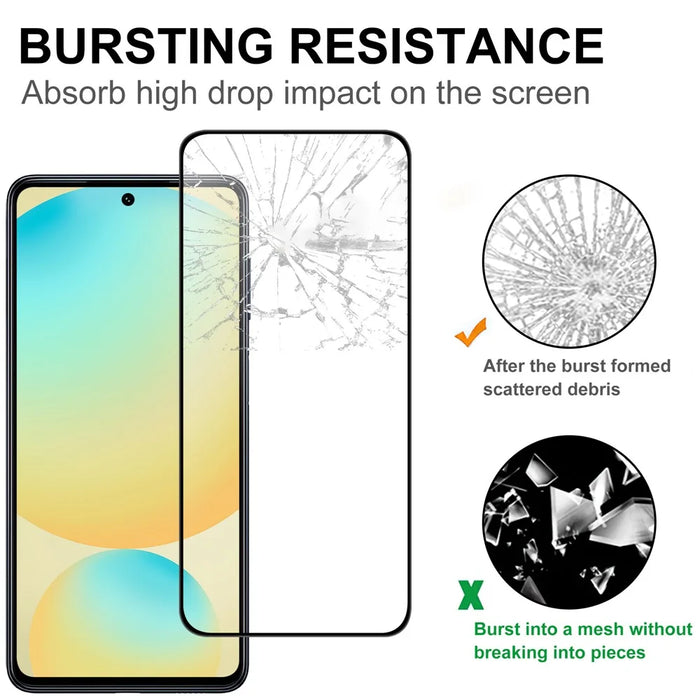 For Samsung Galaxy S25 AGC Tempered Glass with Black Edge Full Glue Full Coverage Screen Protector - 4