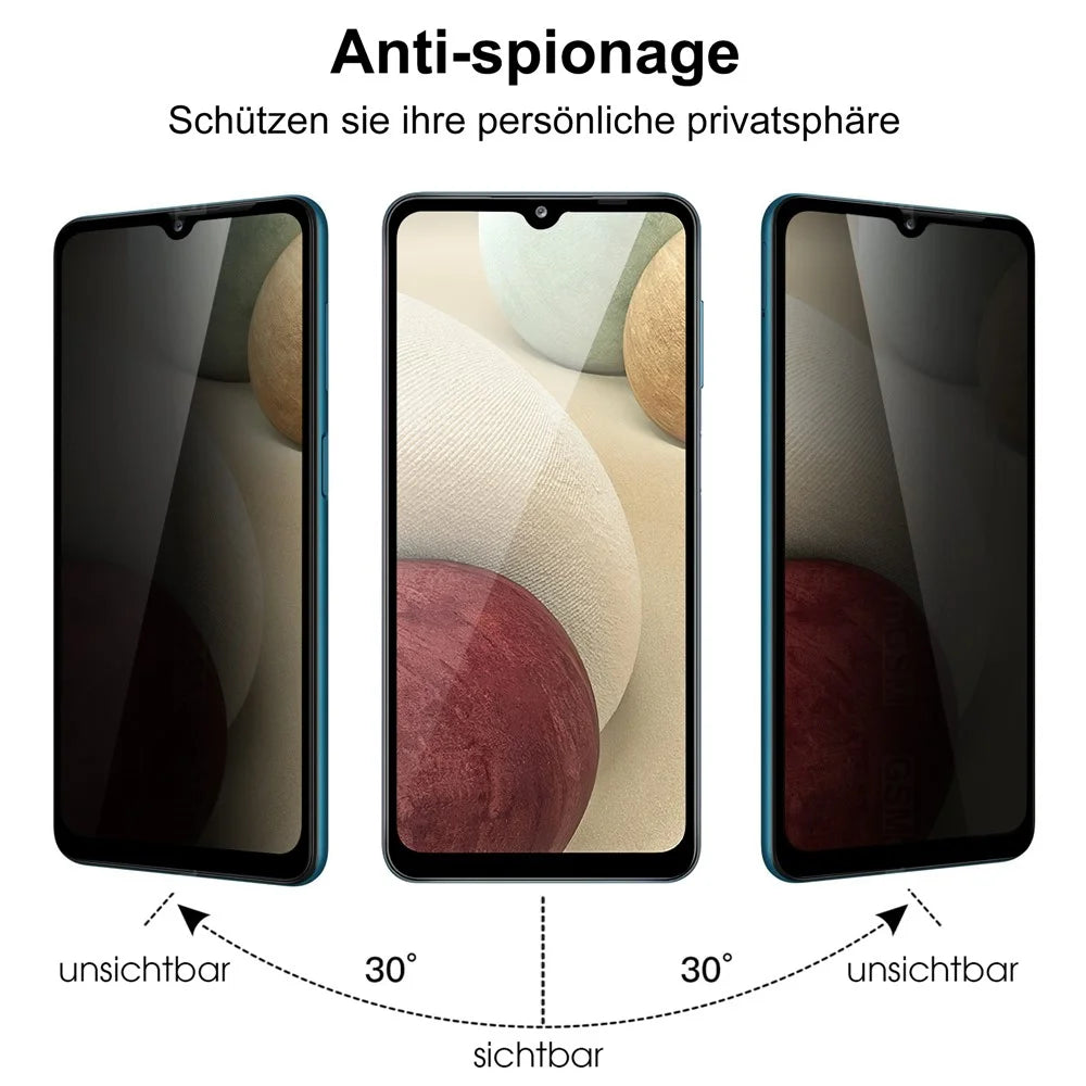 For Samsung Galaxy A15 5G  /  4G Tempered Glass Screen Protector 2.5D Arc Edge Anti-Spy Film - 5