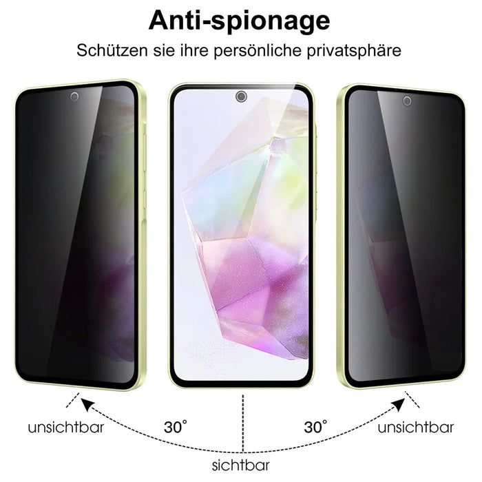 For Samsung Galaxy A54 5G Tempered Glass Screen Protector 2.5D Arc Edge Anti-Spy Film - 5