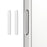NORTHJO 2Pcs For iPhone 17 Pro Max / 17 Pro / 17 / 16 / 16 Plus / 16 Pro / 16 Pro Max Camera Control Button Cover Protector Tempered Glass Film - White - 1