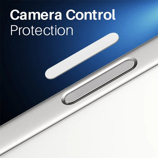 NORTHJO 2Pcs For iPhone 17 Pro Max / 17 Pro / 17 / 16 / 16 Plus / 16 Pro / 16 Pro Max Camera Control Button Cover Protector Tempered Glass Film - White - 2