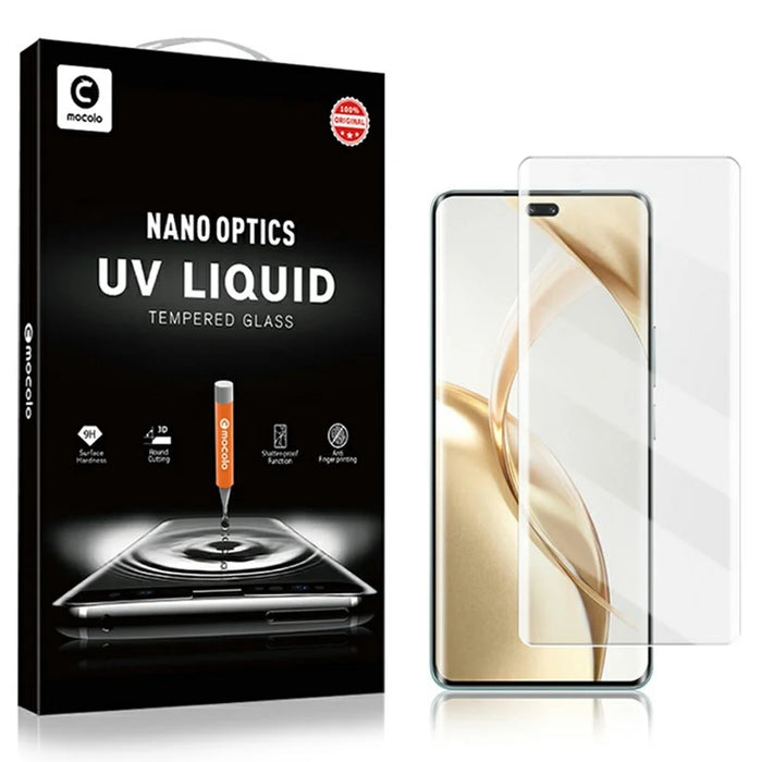 MOCOLO For Honor 200 Pro 5G Screen Protector Tempered Glass UV Liquid Film 3D Curved Full Coverage - 6
