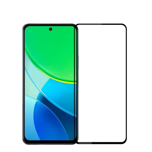 PINWUYO For vivo Y19s 4G  JK Series-2 High Aluminium-Silicon Glass Film 9H Full Screen Protector - Black - 1