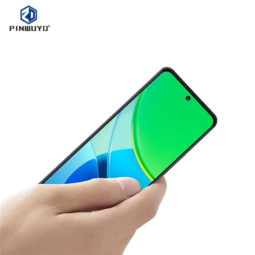 PINWUYO For vivo Y19s 4G  JK Series-2 High Aluminium-Silicon Glass Film 9H Full Screen Protector - Black - 2