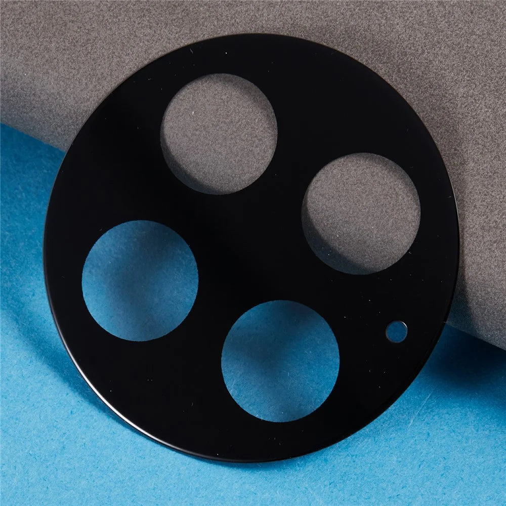 For OnePlus 13 Tempered Glass Lens Protector Black Silk Printing Camera Lens Film - 4