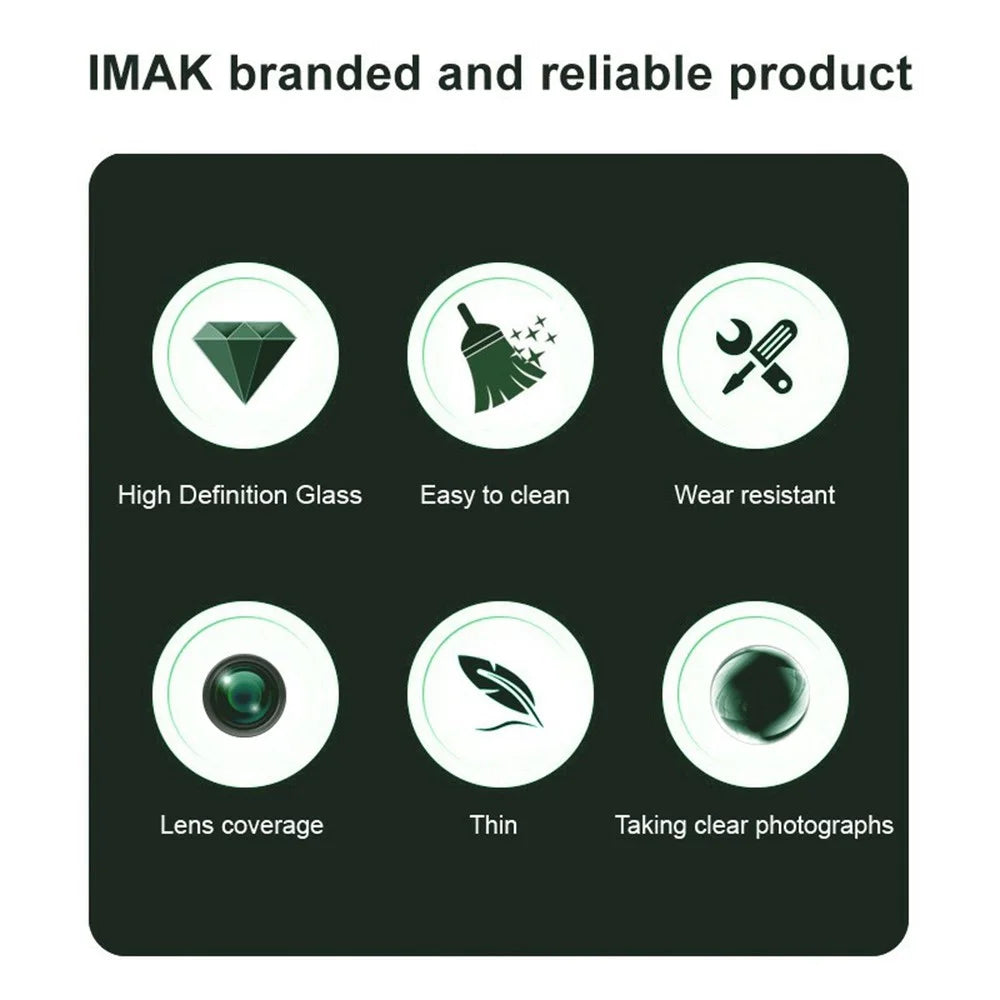 IMAK For vivo X200 Pro mini 5G Camera Lens Protector Tempered Glass HD Clear Lens Film (Black Version) - 5