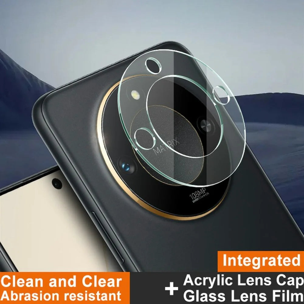IMAK For Honor X60 5G Tempered Glass Camera Lens Protector + Acrylic Lens Cap - 3