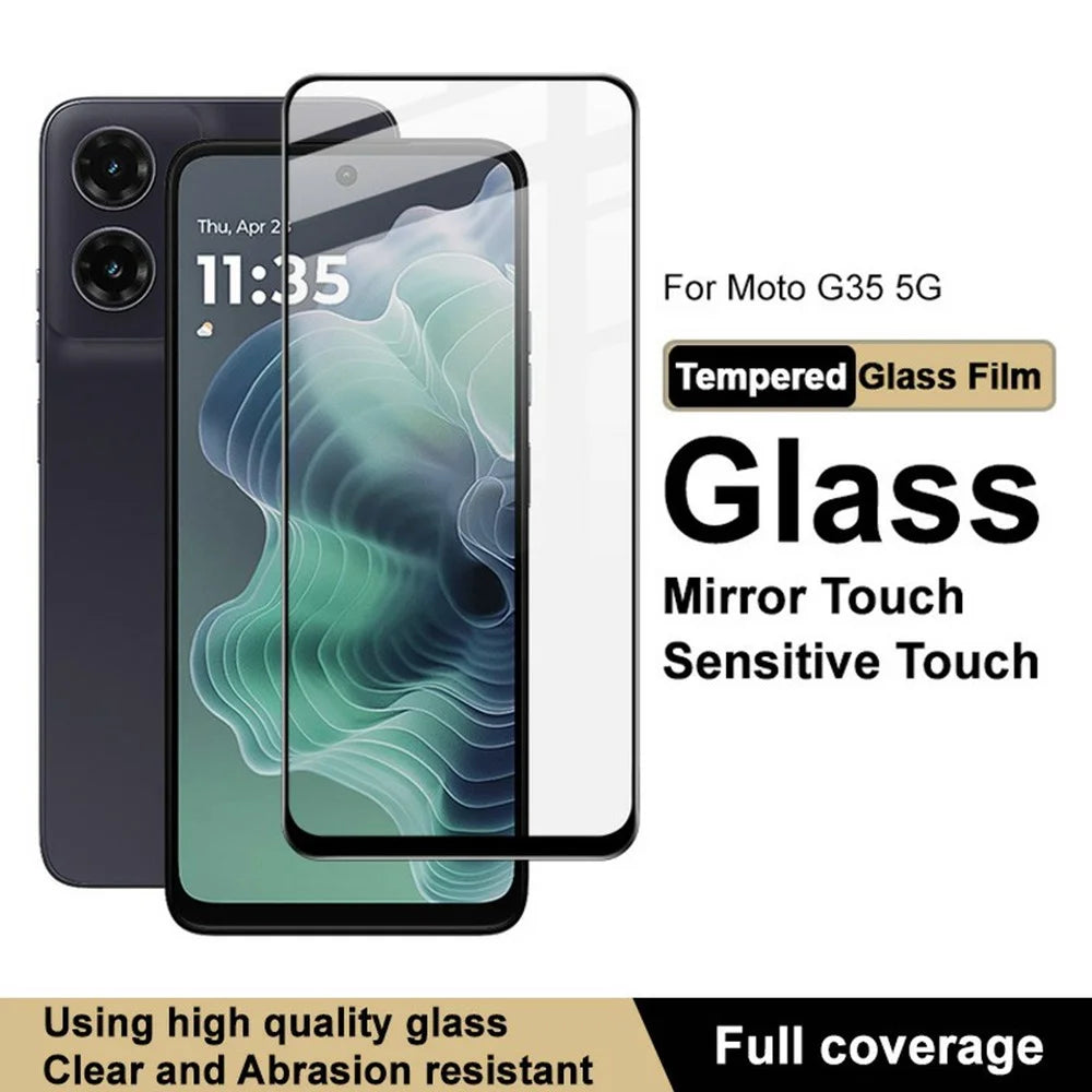 IMAK Pro+ Series For Motorola Moto G35 5G / G37 5G / G37 Power 5G / G47 5G Tempered Glass Full Screen Protector Sensitive Touch Film - 3